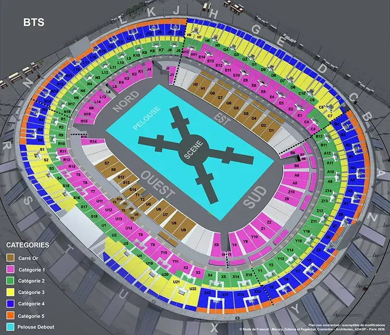 BTS World Tour - Stade De France Paris